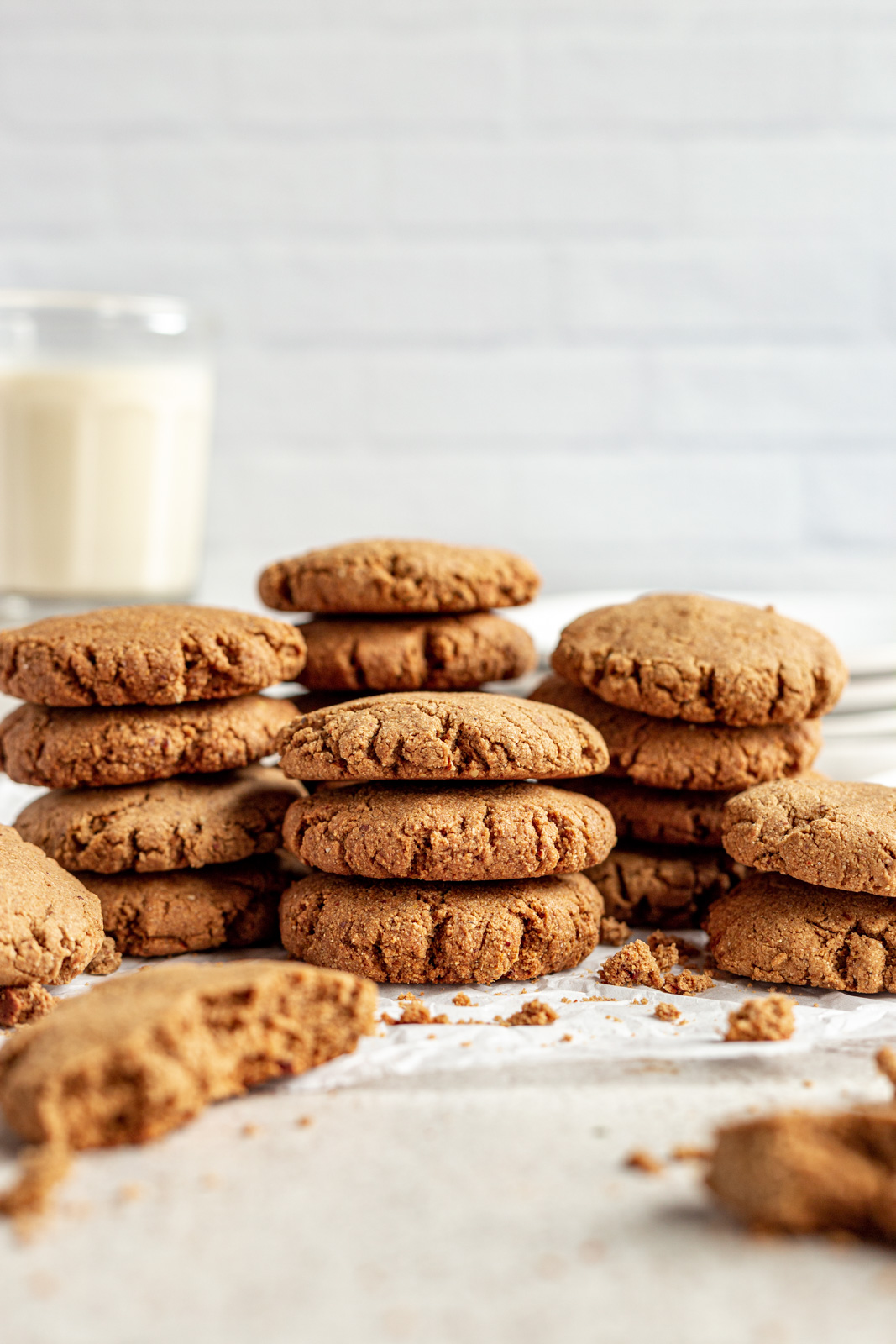 Vegan Ginger Molasses Cookies (GlutenFree)